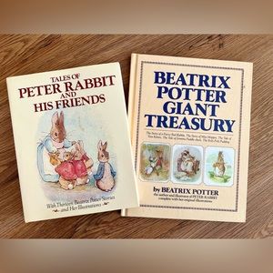 Vintage Tales of Peter Rabbit & Friends//Beatrix Potter Giant Treasury Hardcover
